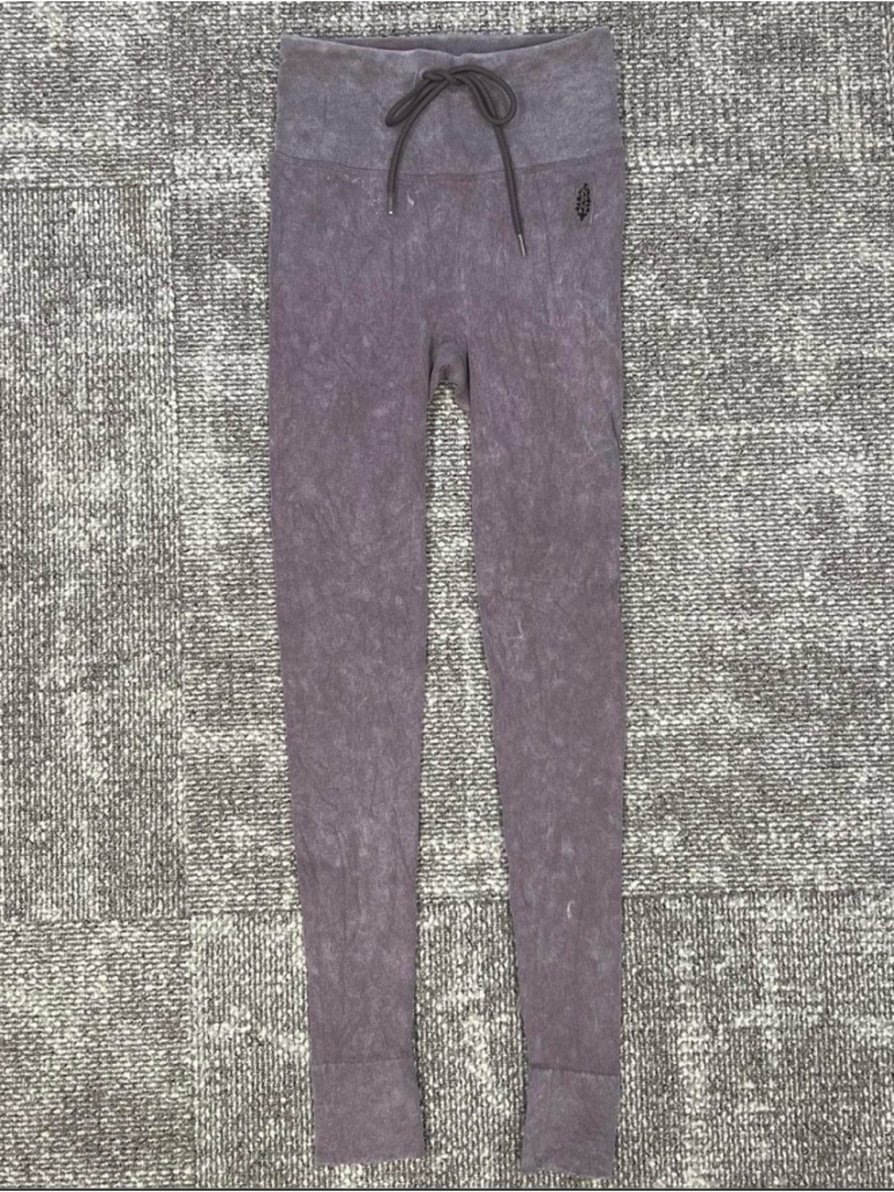 Free People Dusty Mauve High-Rise Drawstring Leggings